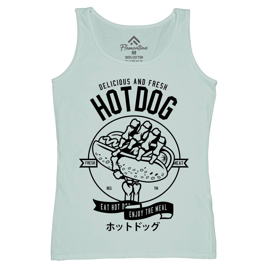 Hot Dog Womens Organic Tank Top Vest Food B559