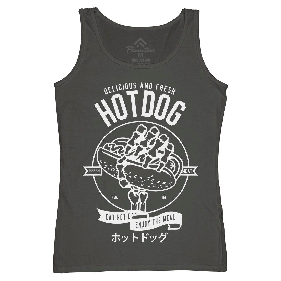 Hot Dog Womens Organic Tank Top Vest Food B559