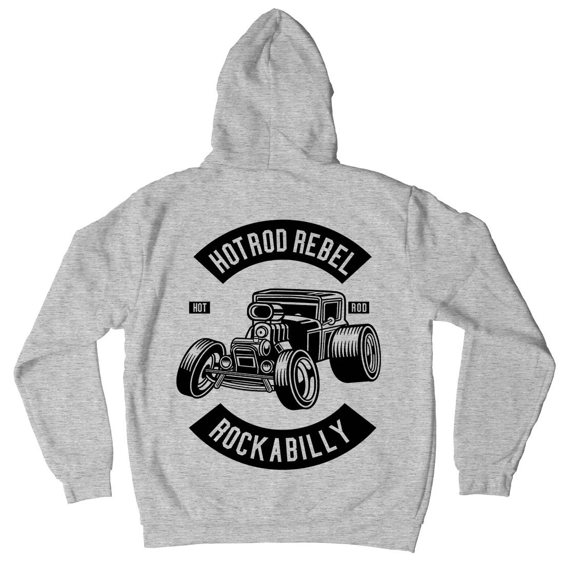 Hotrod Rebel Kids Crew Neck Hoodie Cars B560