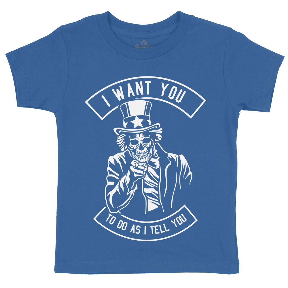 I Want You Kids Crew Neck T-Shirt Illuminati B561