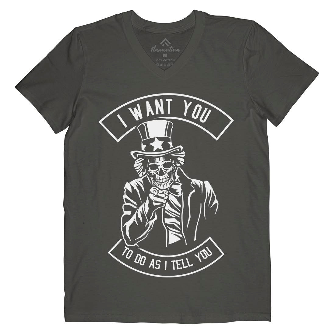 I Want You Mens V-Neck T-Shirt Illuminati B561