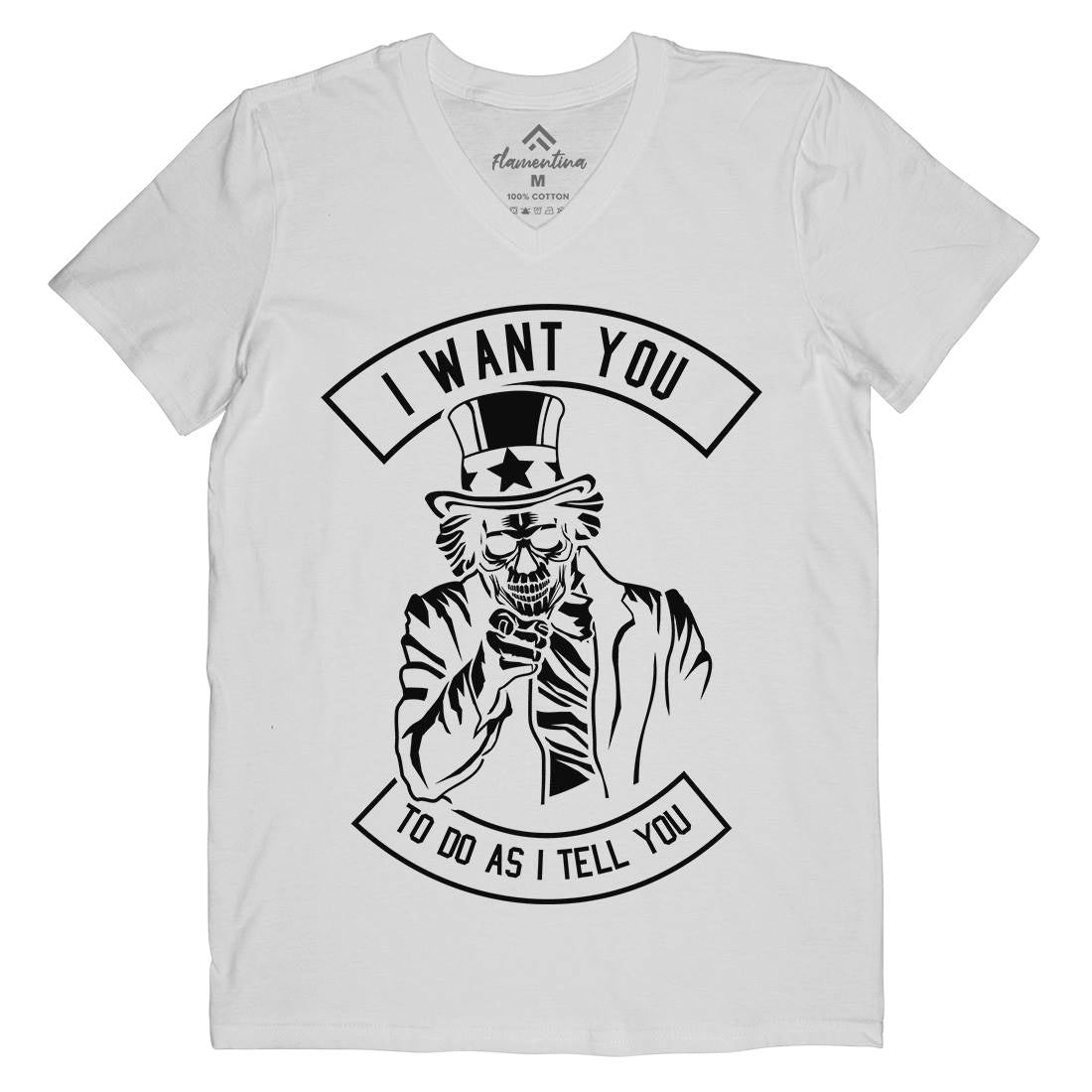 I Want You Mens V-Neck T-Shirt Illuminati B561