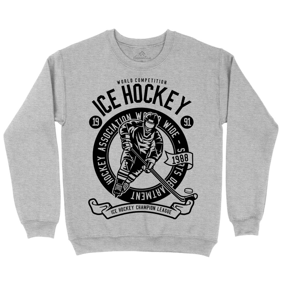 Ice Hockey Kids Crew Neck Sweatshirt Sport B563