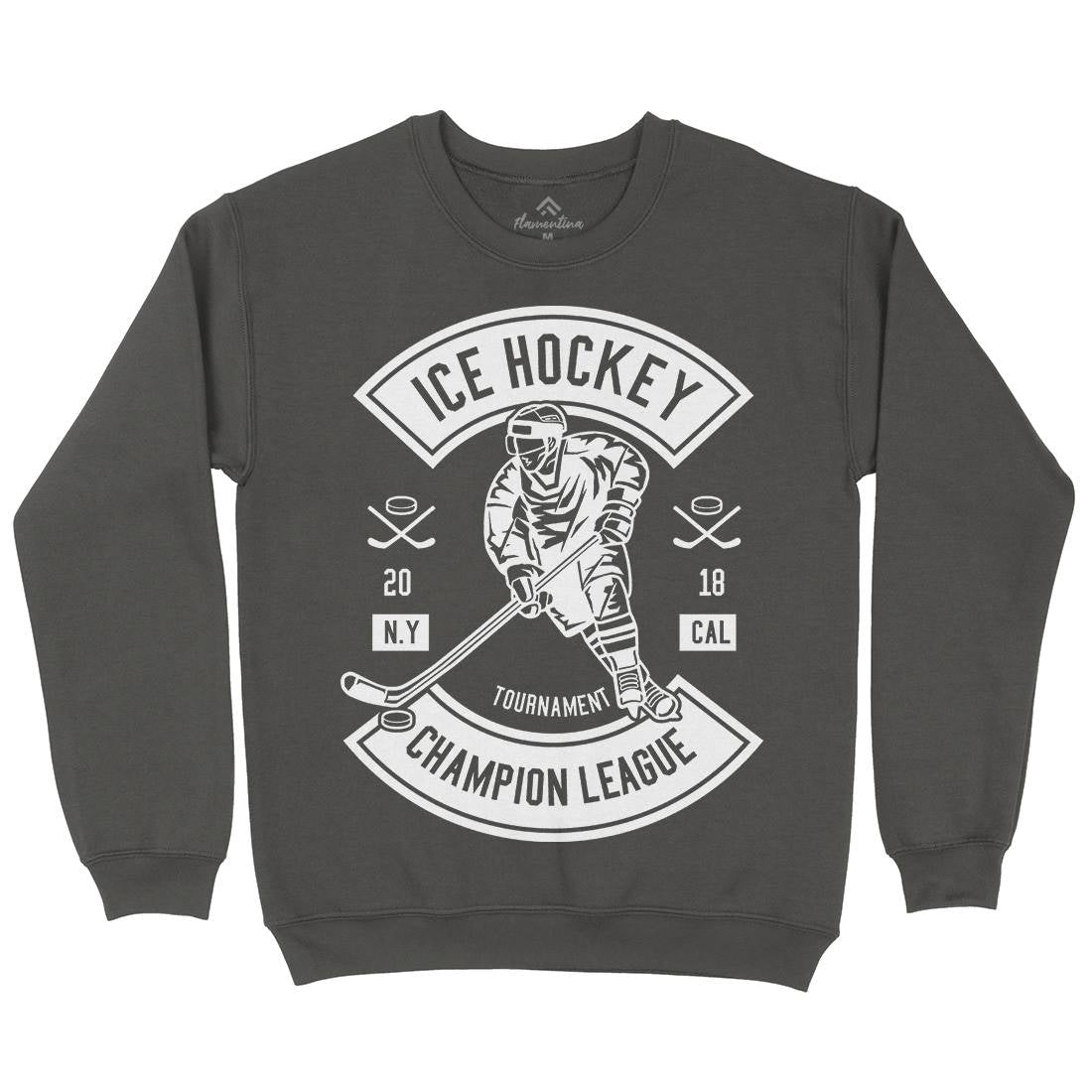 Ice Hockey Champion League Mens Crew Neck Sweatshirt Sport B564