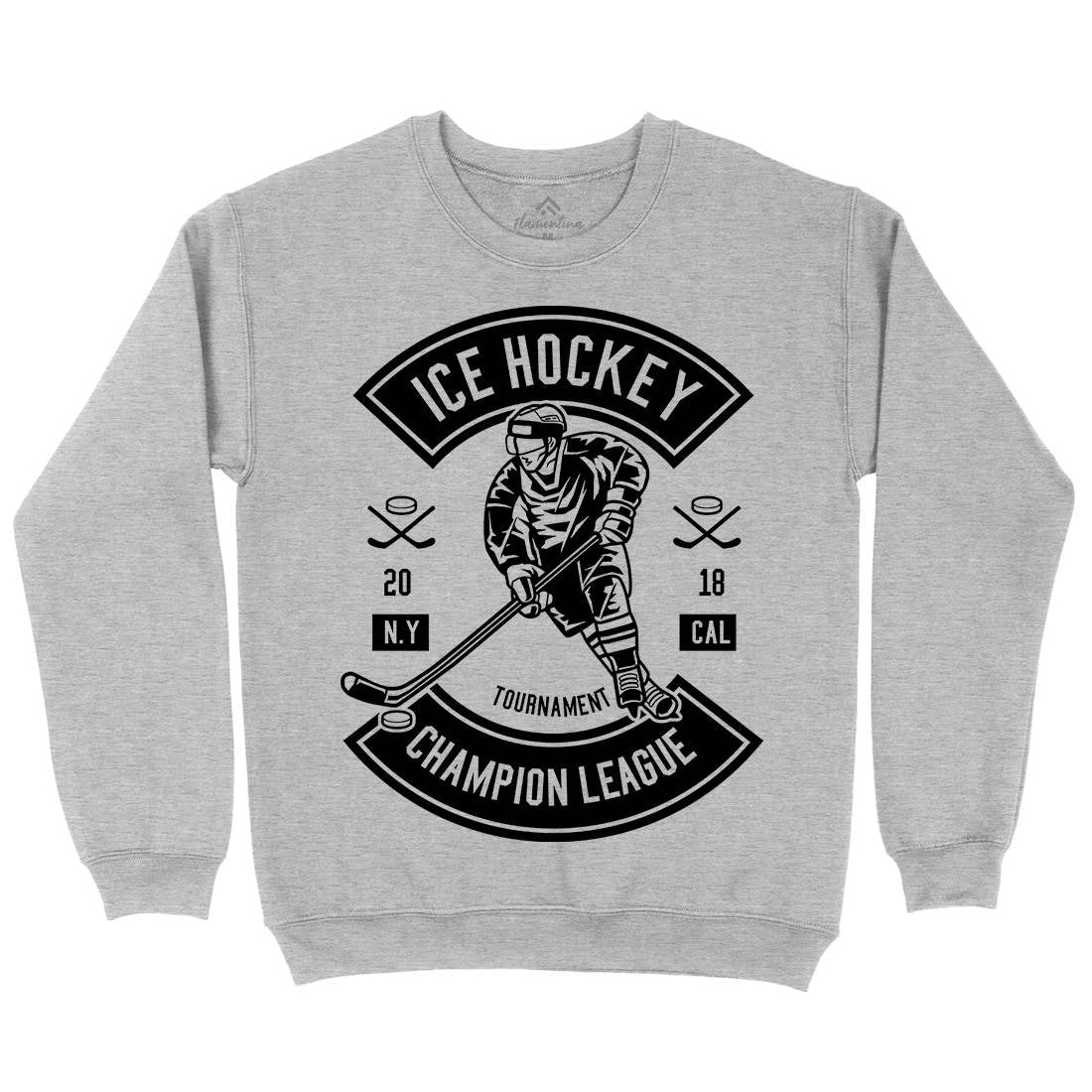 Ice Hockey Champion League Mens Crew Neck Sweatshirt Sport B564