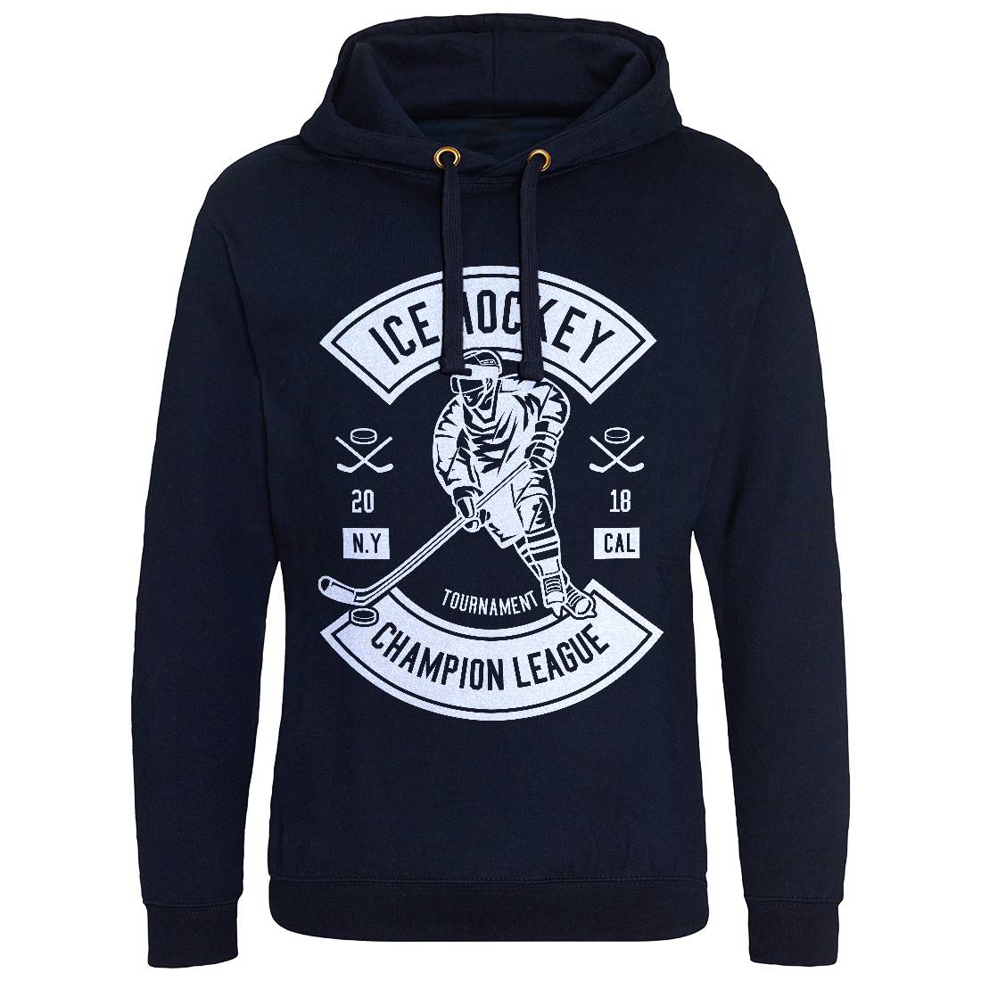 Ice Hockey Champion League Mens Hoodie Without Pocket Sport B564
