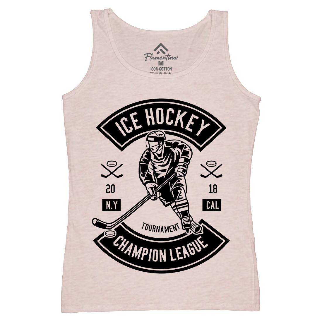 Ice Hockey Champion League Womens Organic Tank Top Vest Sport B564