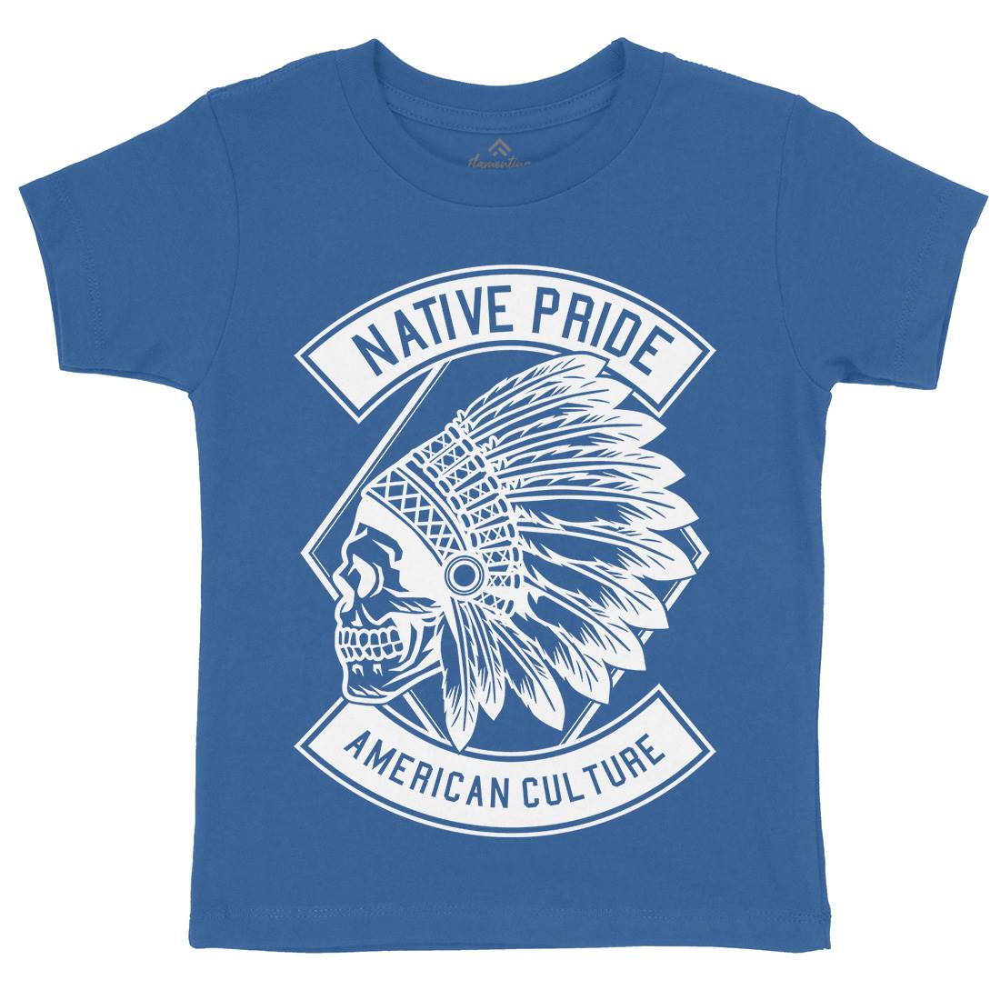 Indian Native Pride Kids Organic Crew Neck T-Shirt American B566