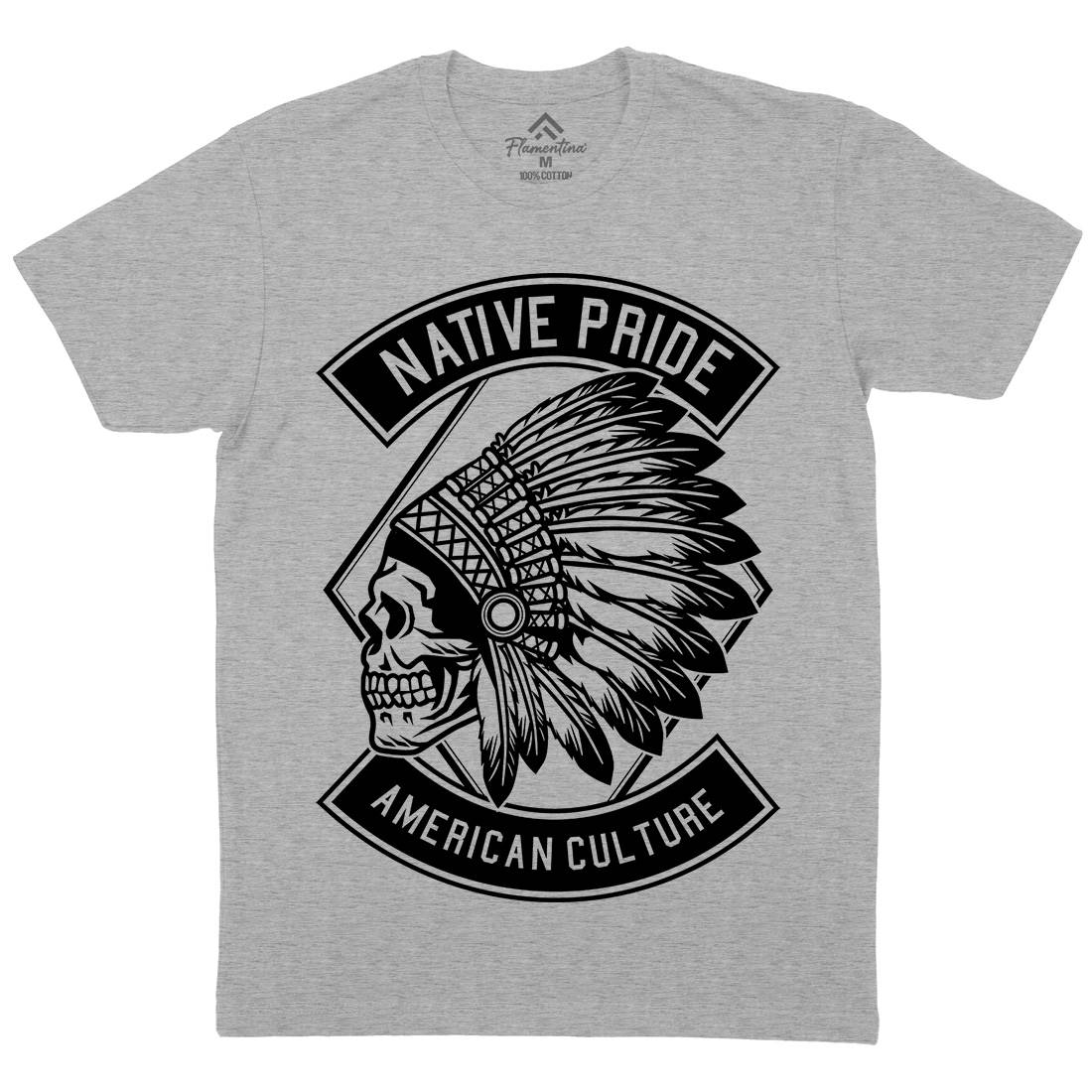Indian Native Pride Mens Crew Neck T-Shirt American B566