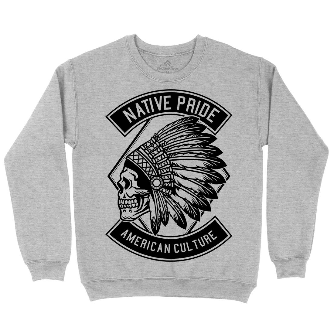 Indian Native Pride Mens Crew Neck Sweatshirt American B566