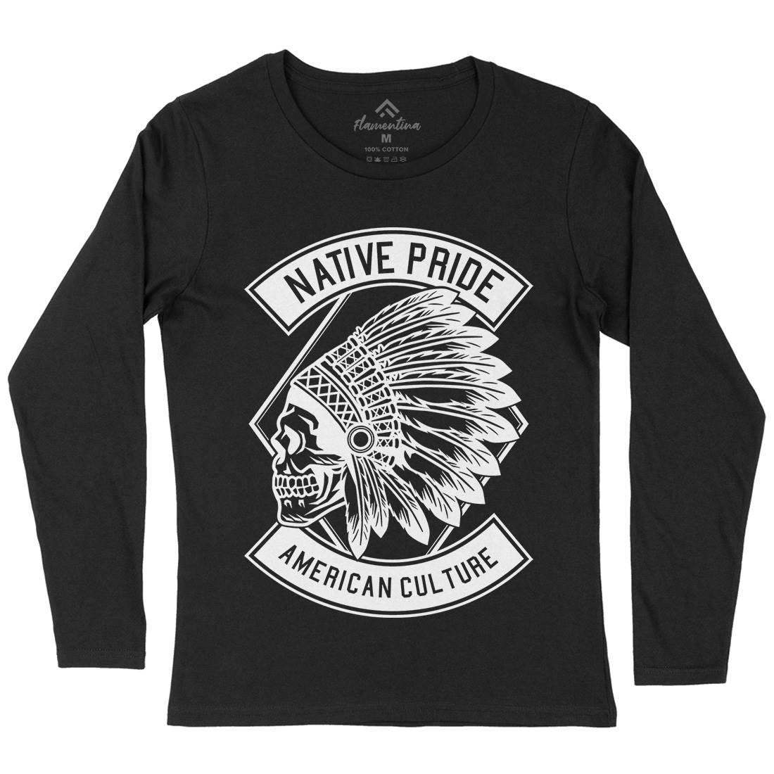 Indian Native Pride Womens Long Sleeve T-Shirt American B566