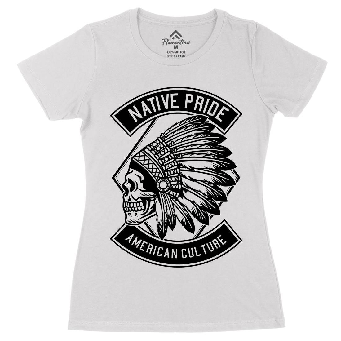 Indian Native Pride Womens Organic Crew Neck T-Shirt American B566