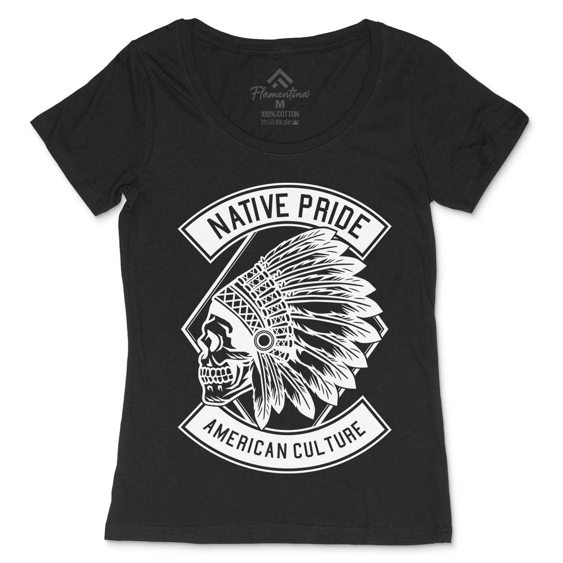 Indian Native Pride Womens Scoop Neck T-Shirt American B566