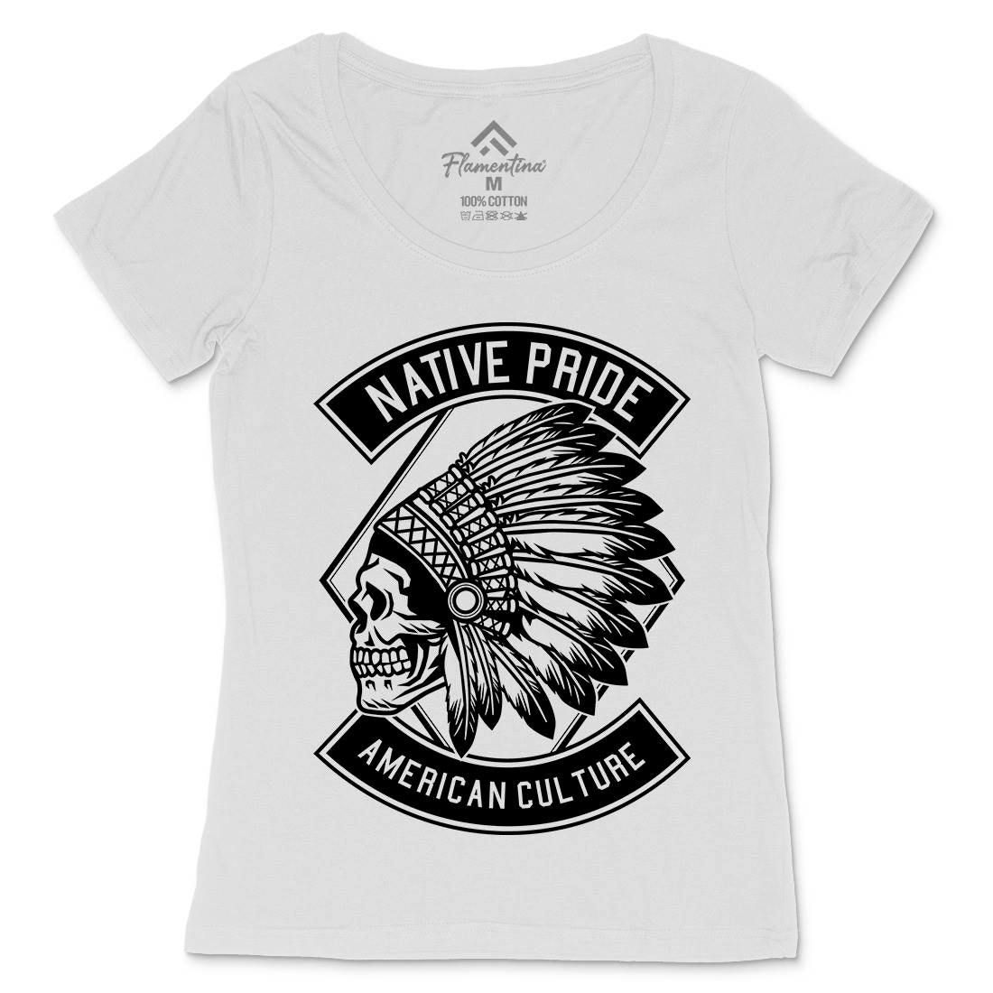 Indian Native Pride Womens Scoop Neck T-Shirt American B566