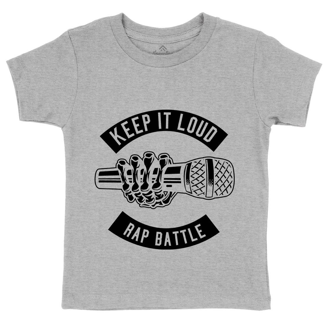 Keep It Loud Kids Organic Crew Neck T-Shirt Music B568