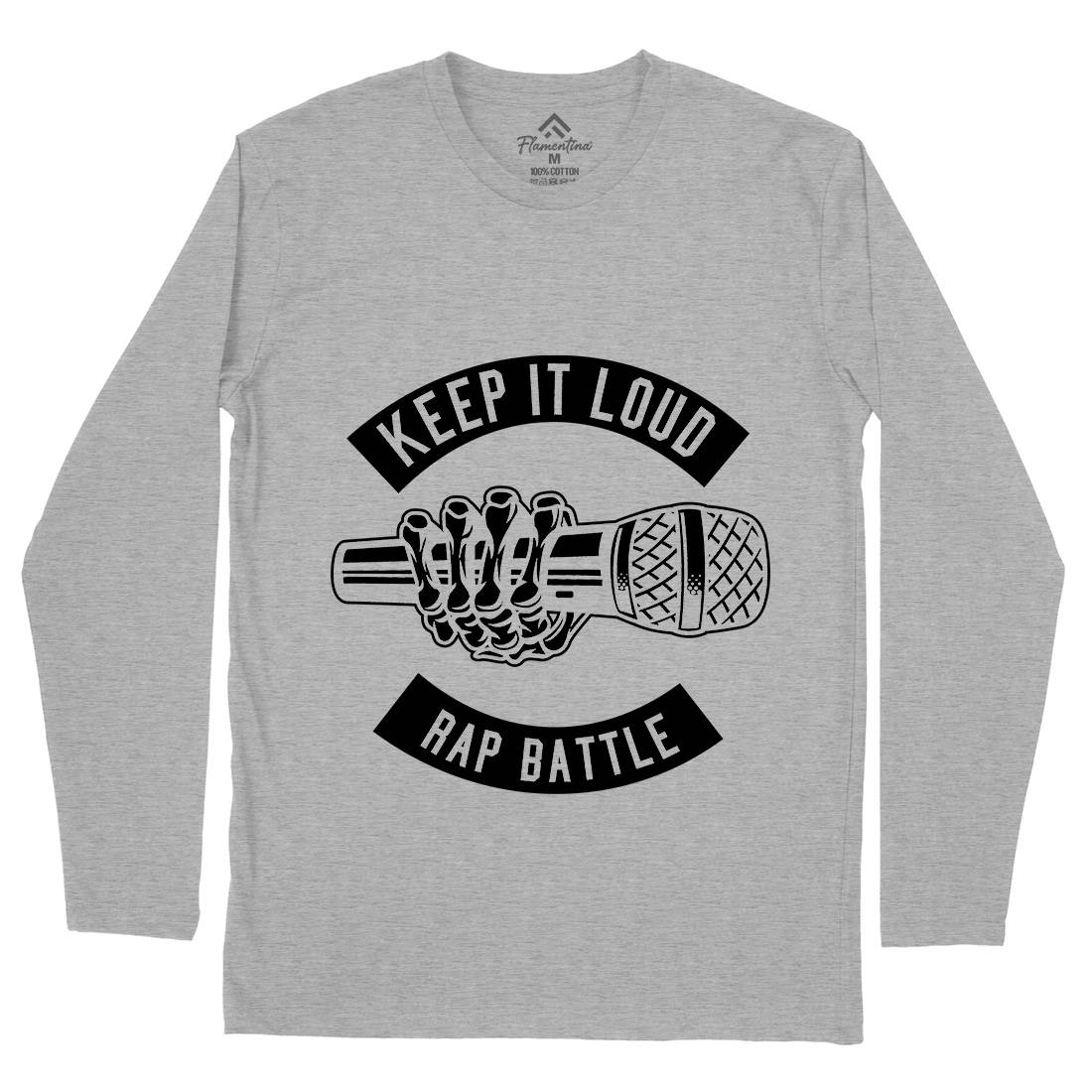 Keep It Loud Mens Long Sleeve T-Shirt Music B568