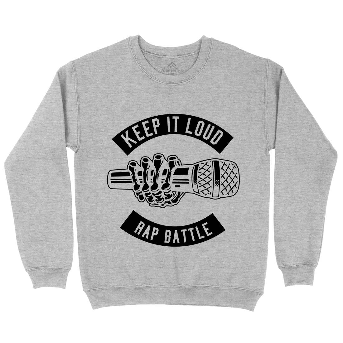 Keep It Loud Mens Crew Neck Sweatshirt Music B568