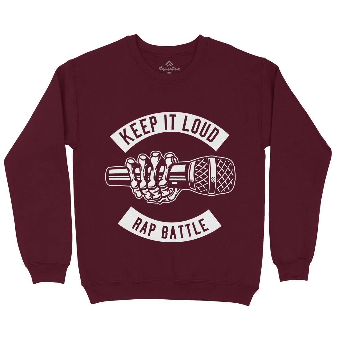 Keep It Loud Mens Crew Neck Sweatshirt Music B568