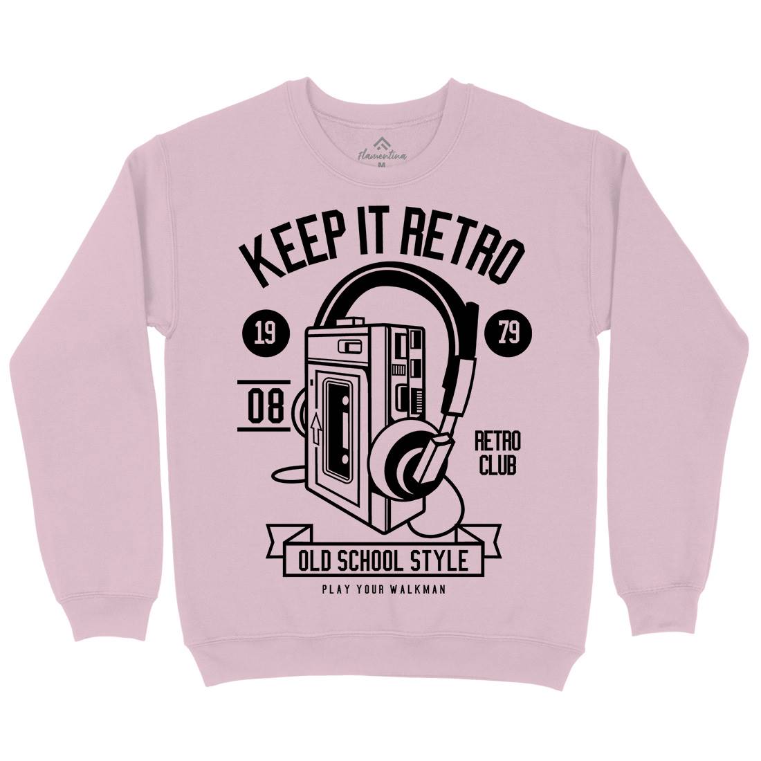 Keep It Retro Kids Crew Neck Sweatshirt Music B569