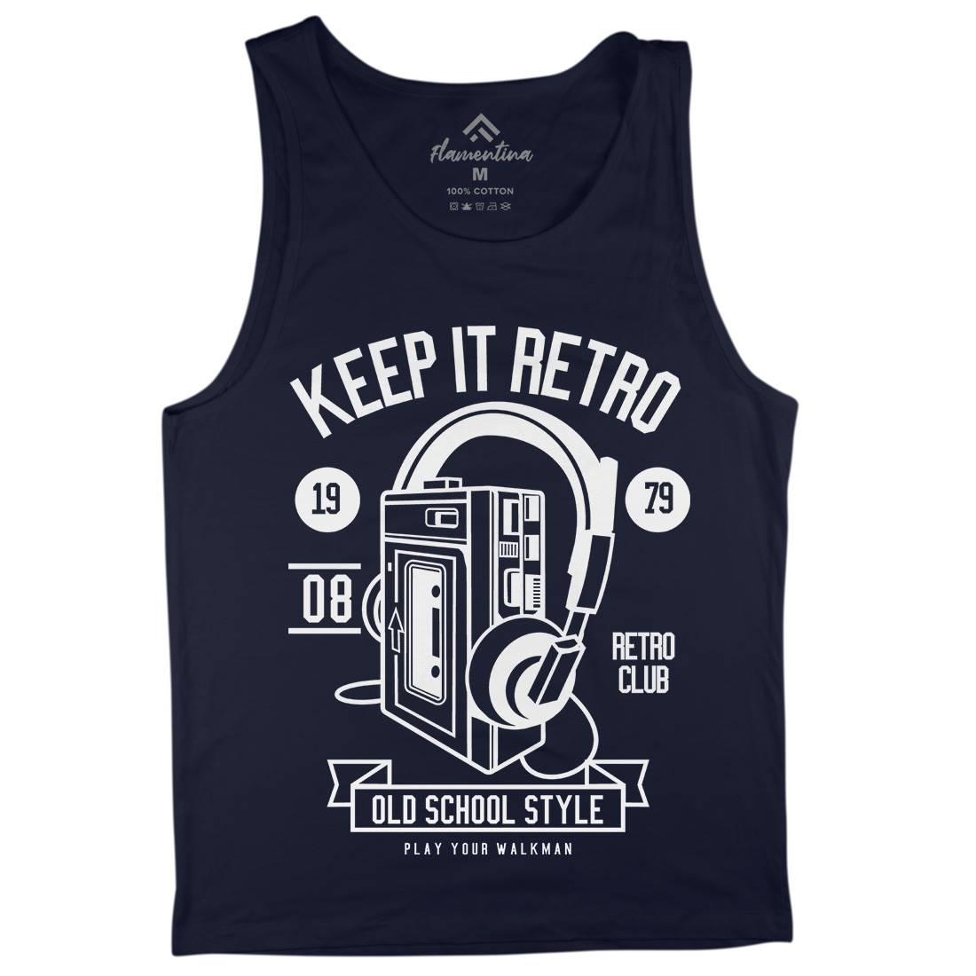 Keep It Retro Mens Tank Top Vest Music B569
