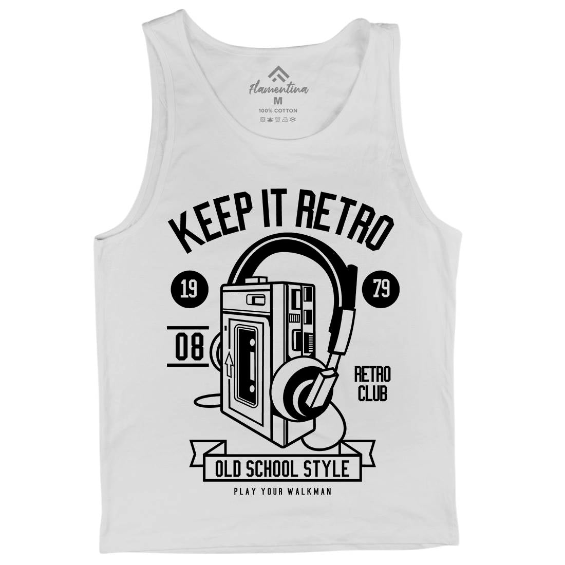 Keep It Retro Mens Tank Top Vest Music B569