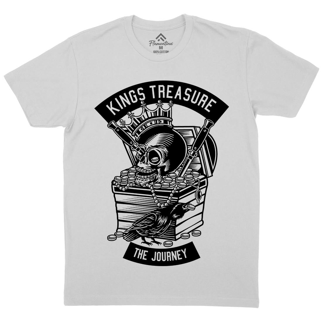 Kings Treasure Mens Crew Neck T-Shirt Retro B570
