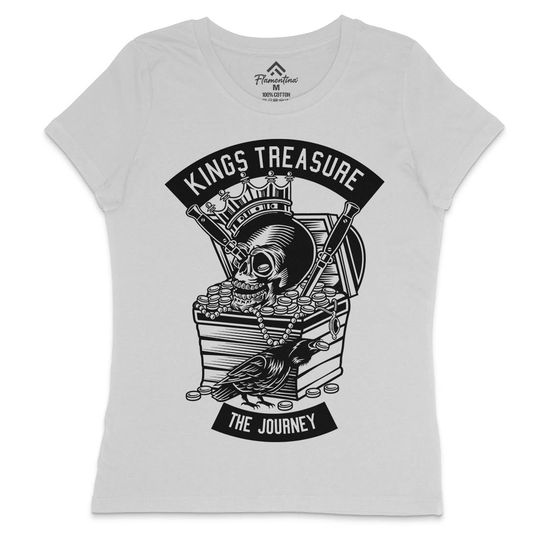 Kings Treasure Womens Crew Neck T-Shirt Retro B570