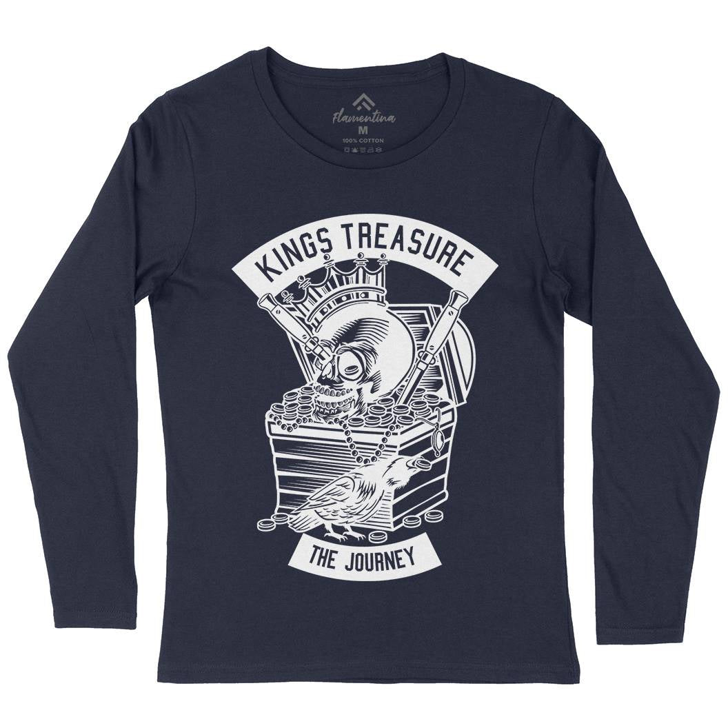 Kings Treasure Womens Long Sleeve T-Shirt Retro B570