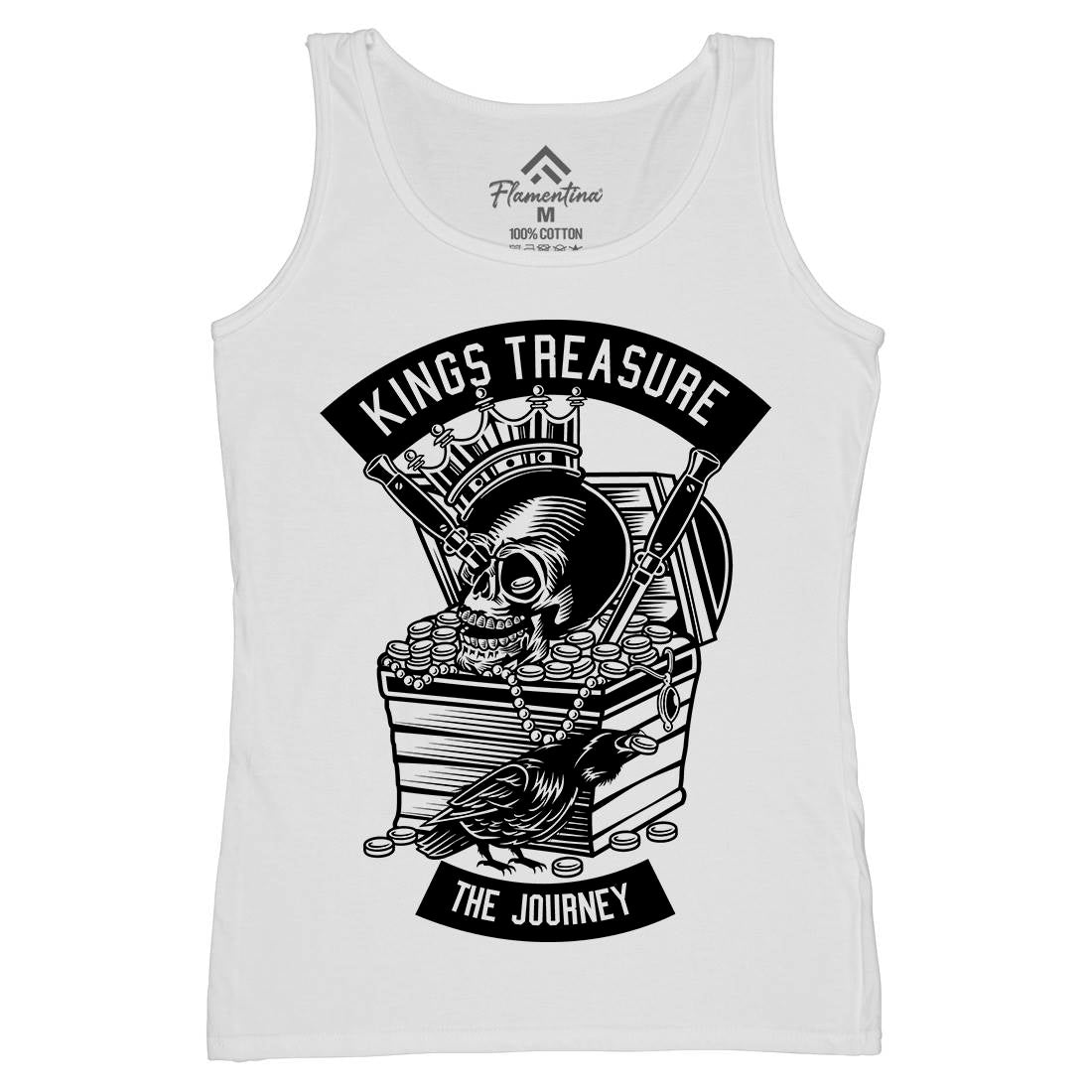 Kings Treasure Womens Organic Tank Top Vest Retro B570