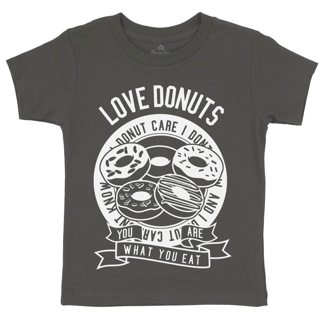 Love Donuts Kids Crew Neck T-Shirt Food B572