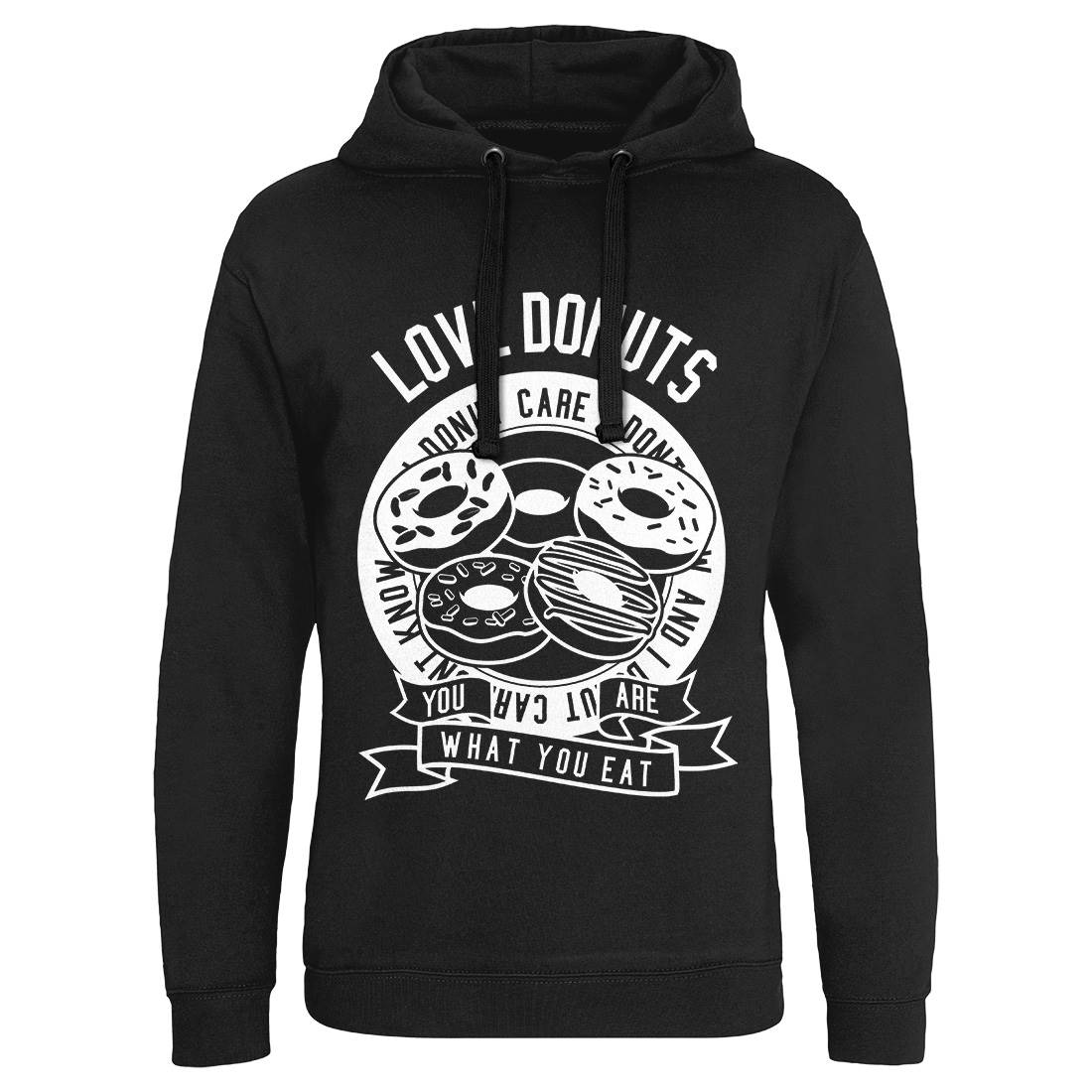 Love Donuts Mens Hoodie Without Pocket Food B572
