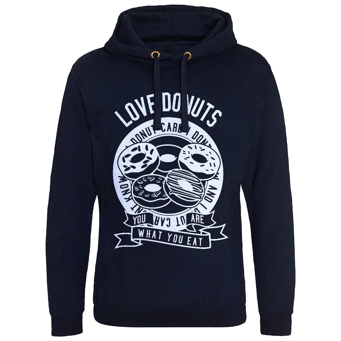 Love Donuts Mens Hoodie Without Pocket Food B572