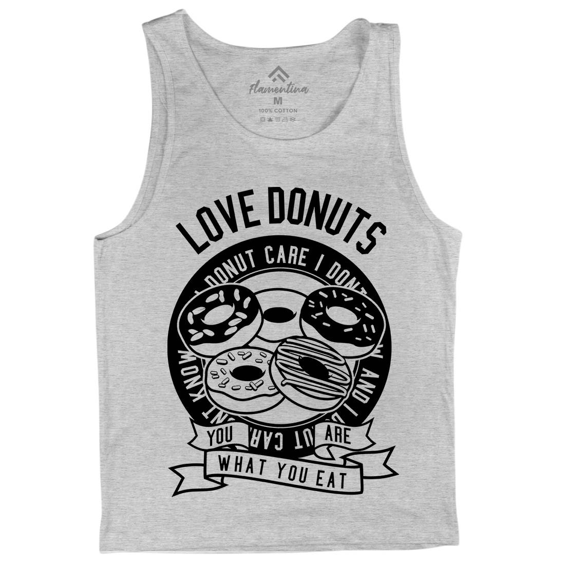 Love Donuts Mens Tank Top Vest Food B572