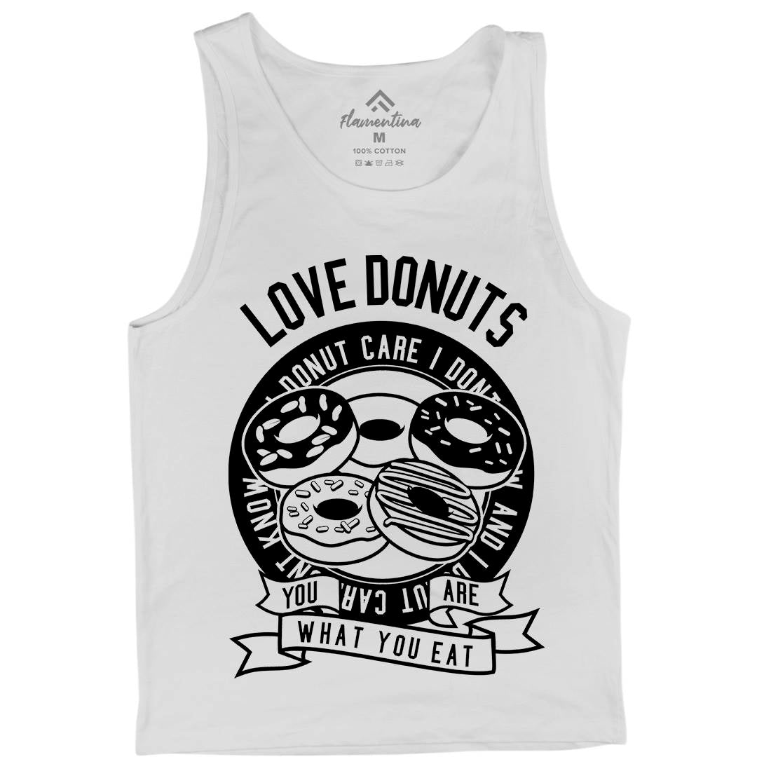 Love Donuts Mens Tank Top Vest Food B572