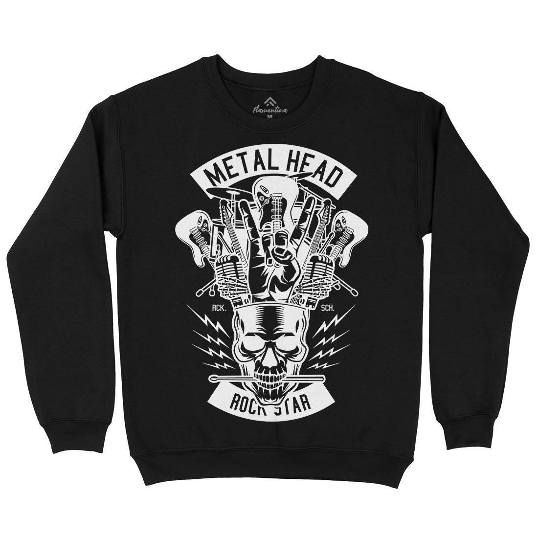Metal Head Kids Crew Neck Sweatshirt Music B573