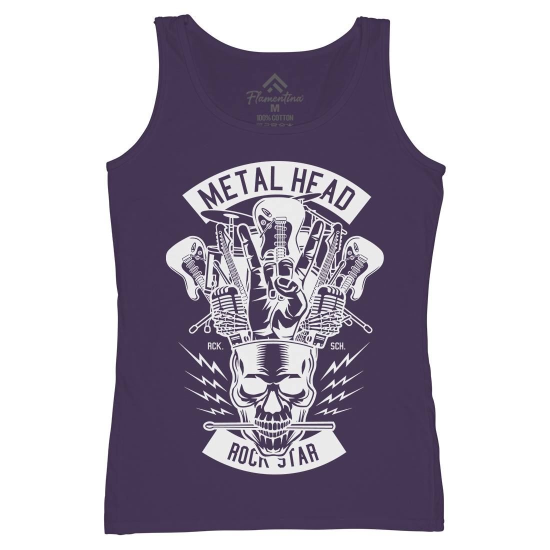 Metal Head Womens Organic Tank Top Vest Music B573