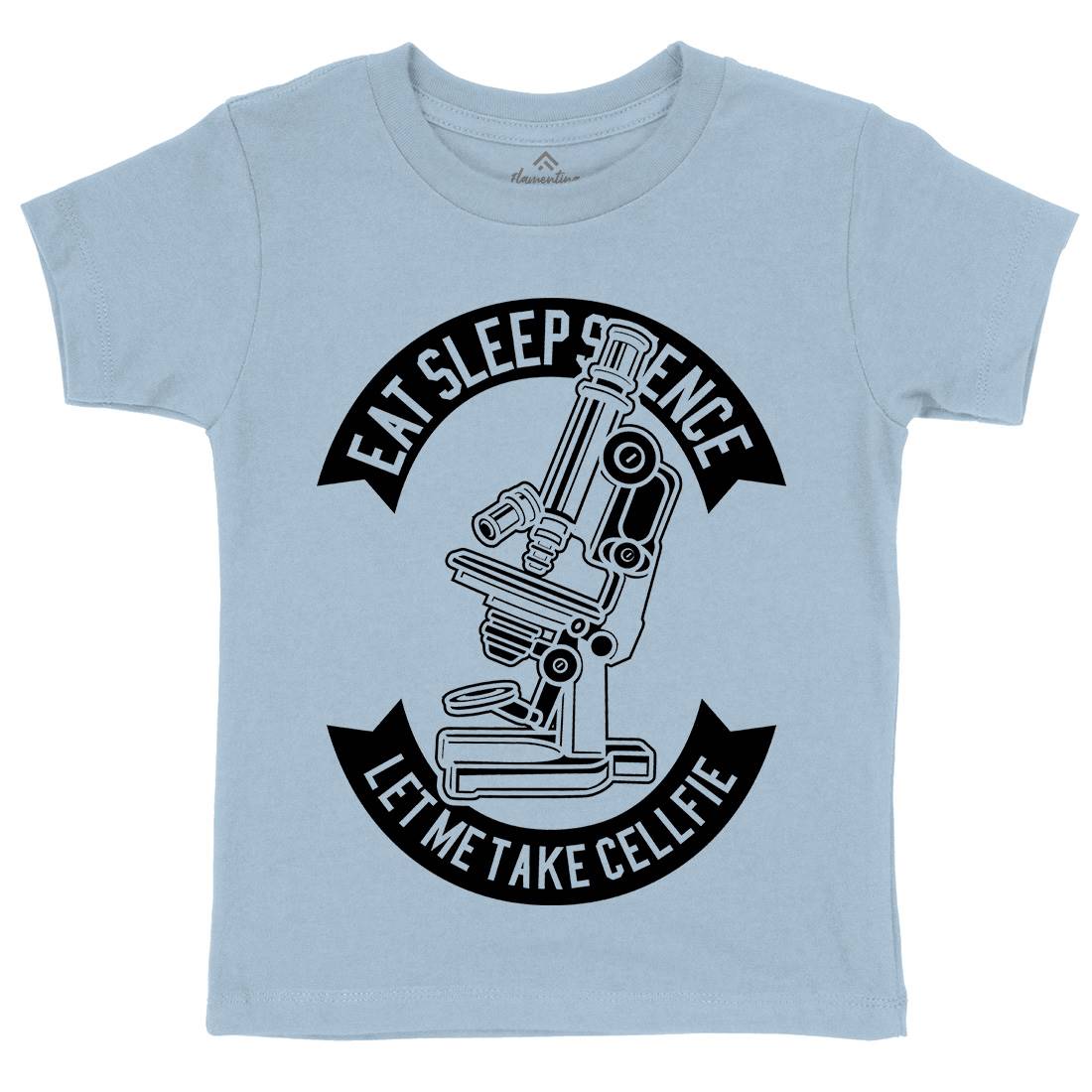 Microscope Kids Crew Neck T-Shirt Science B574