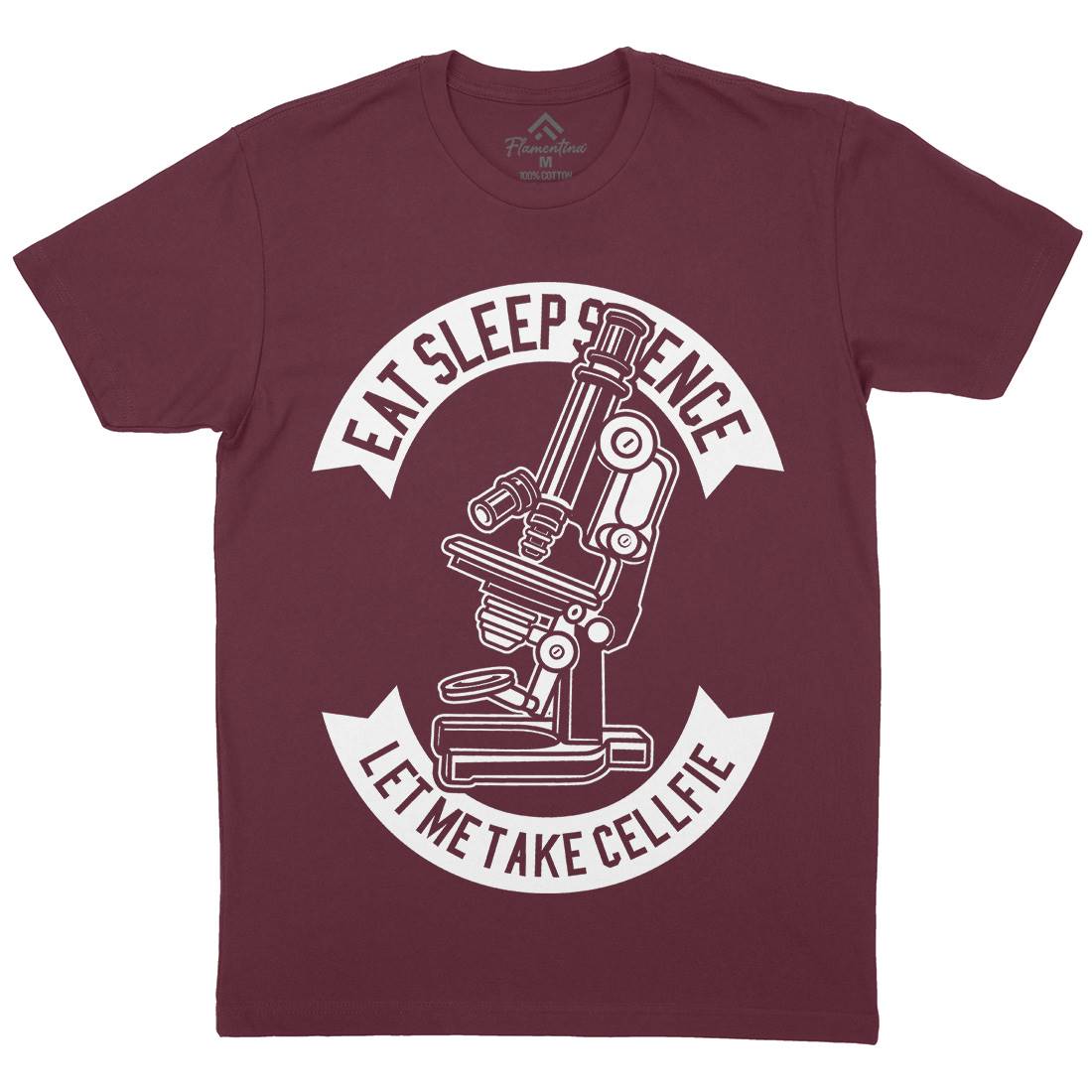 Microscope Mens Crew Neck T-Shirt Science B574