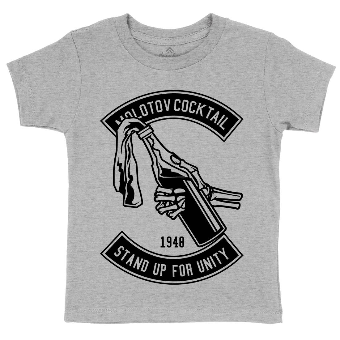 Molotov Cocktail Kids Organic Crew Neck T-Shirt Peace B575