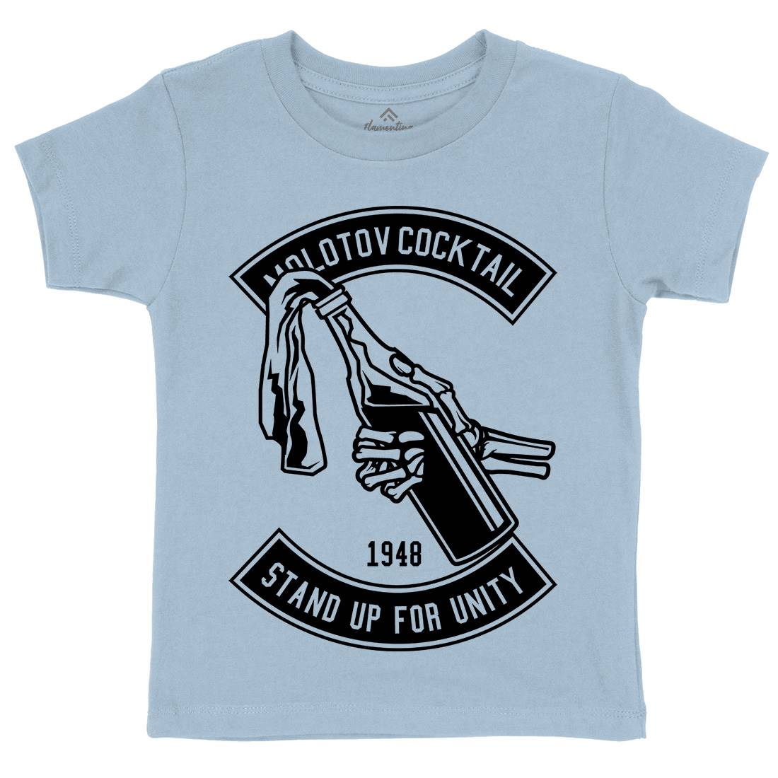 Molotov Cocktail Kids Organic Crew Neck T-Shirt Peace B575