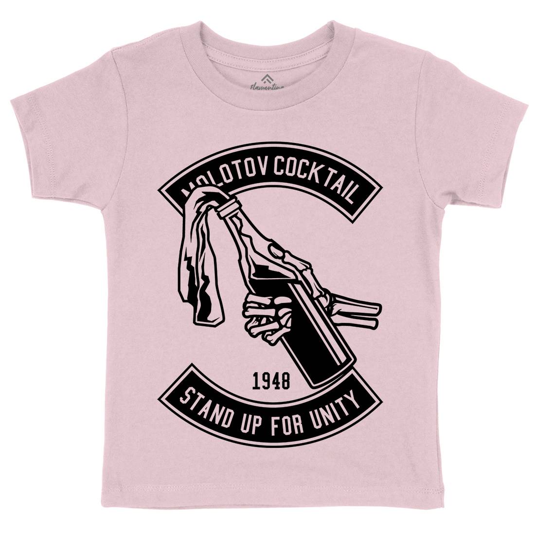 Molotov Cocktail Kids Crew Neck T-Shirt Peace B575