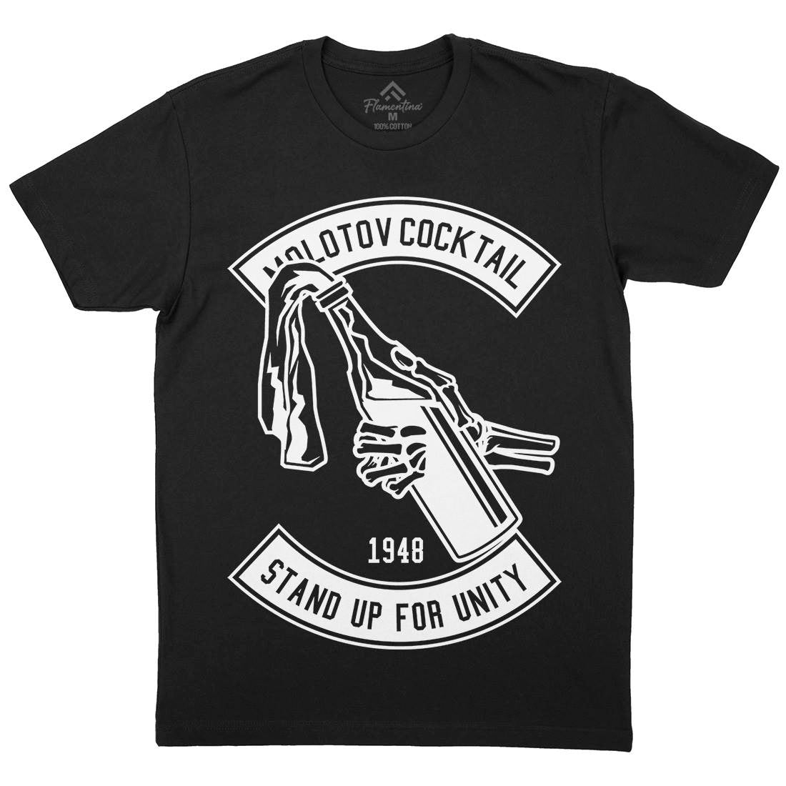 Molotov Cocktail Mens Organic Crew Neck T-Shirt Peace B575