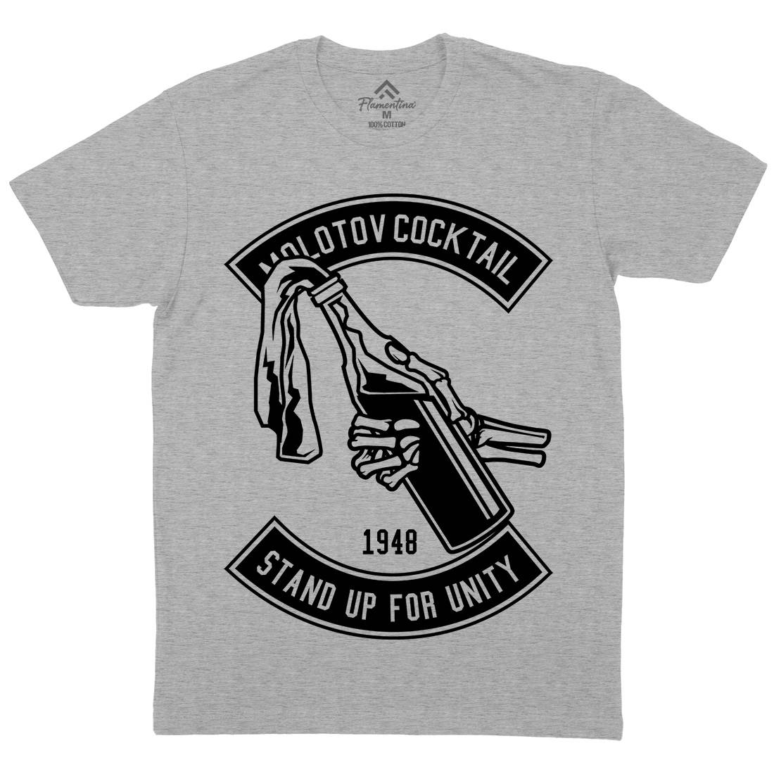 Molotov Cocktail Mens Crew Neck T-Shirt Peace B575