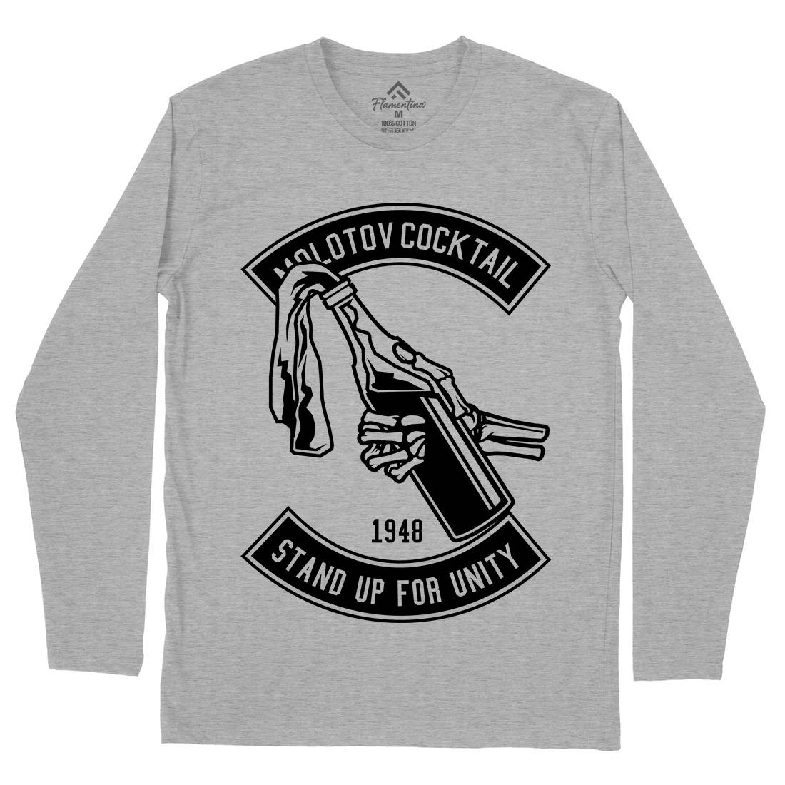 Molotov Cocktail Mens Long Sleeve T-Shirt Peace B575