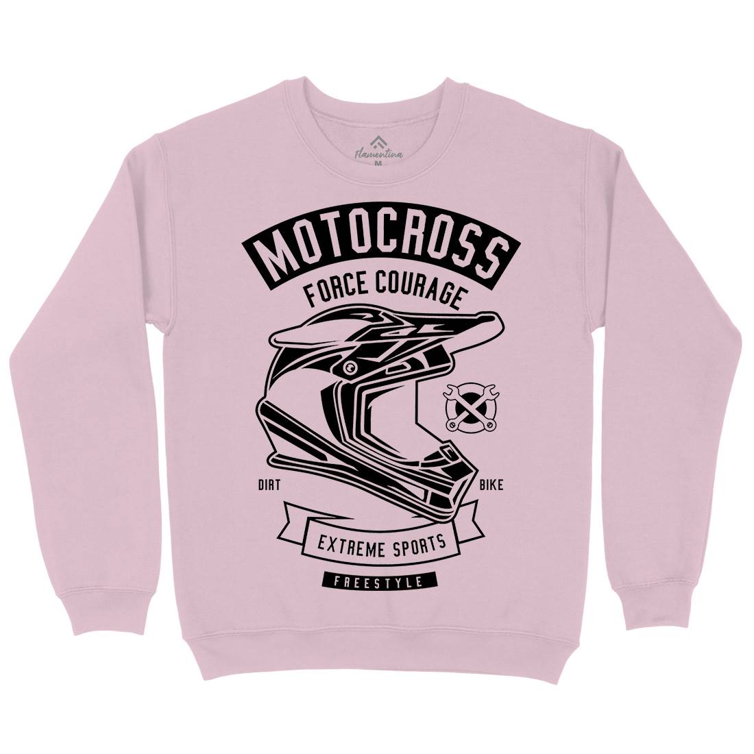 Motocross Force Courage Kids Crew Neck Sweatshirt Motorcycles B576