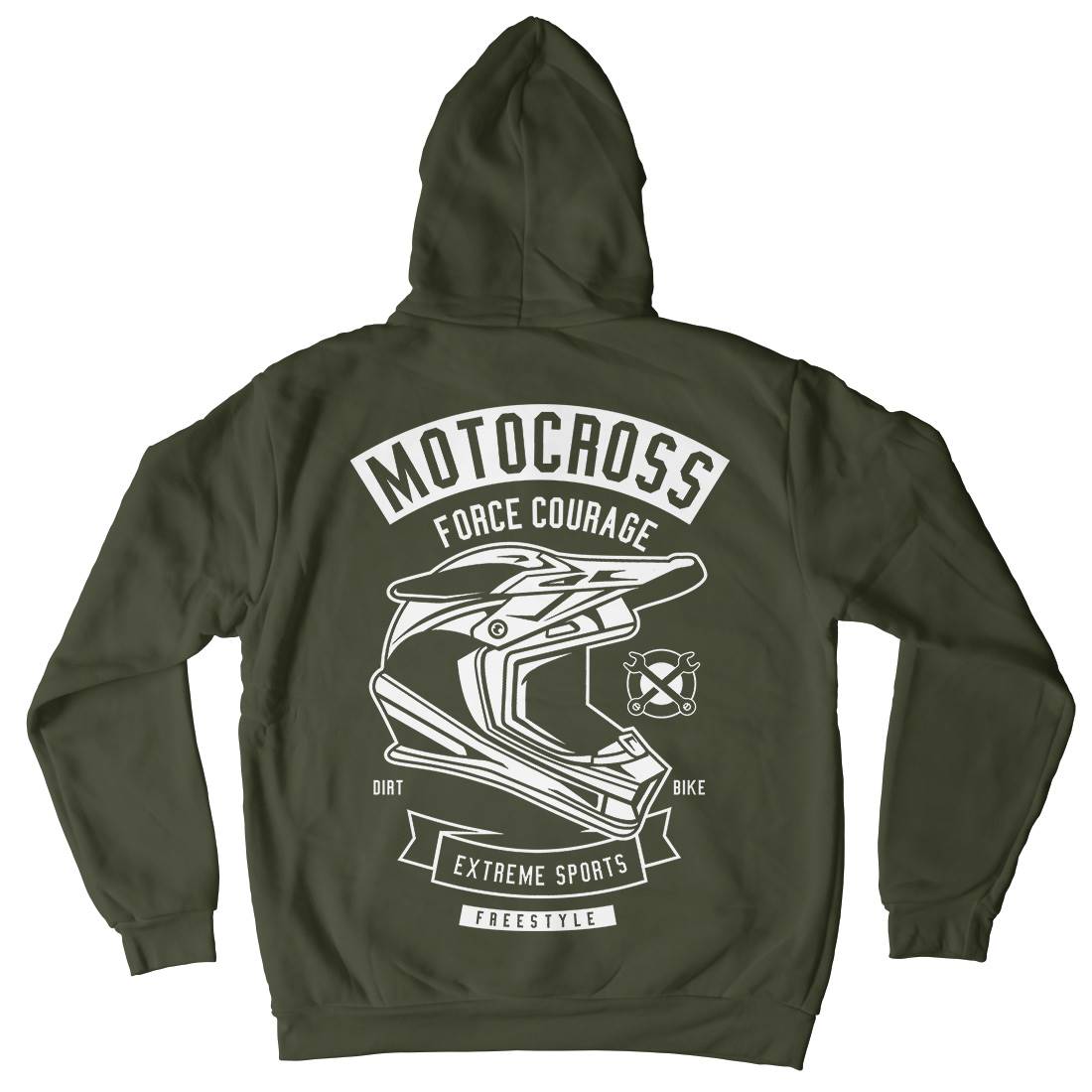 Motocross Force Courage Kids Crew Neck Hoodie Motorcycles B576