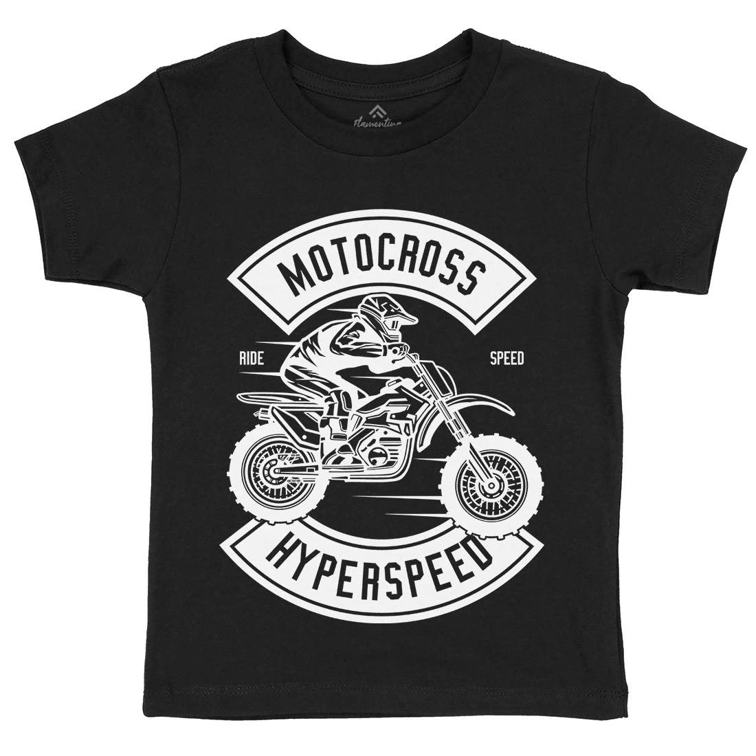 Motocross Hyperspeed Kids Crew Neck T-Shirt Motorcycles B577