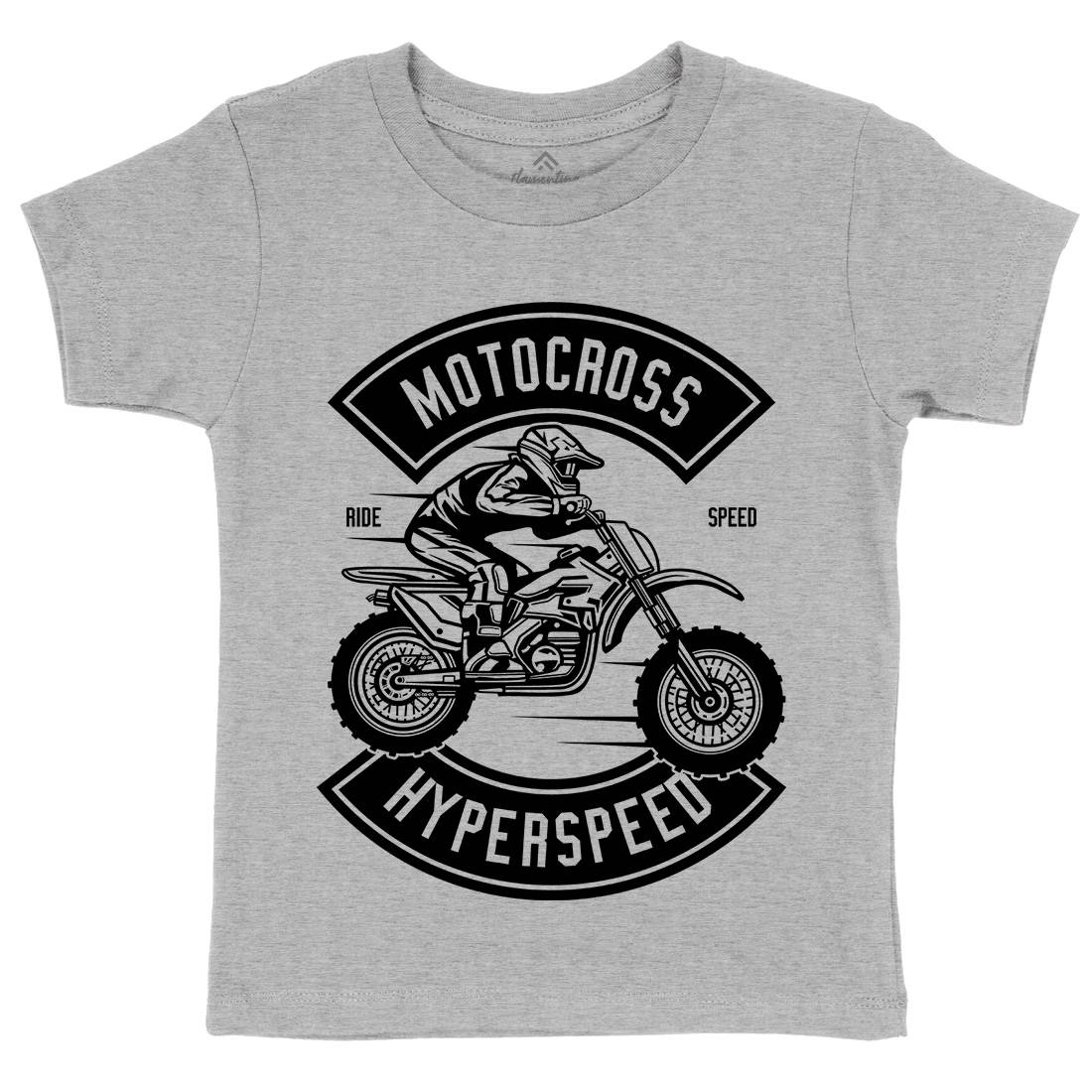 Motocross Hyperspeed Kids Crew Neck T-Shirt Motorcycles B577