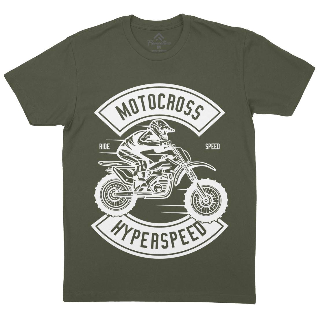 Motocross Hyperspeed Mens Crew Neck T-Shirt Motorcycles B577