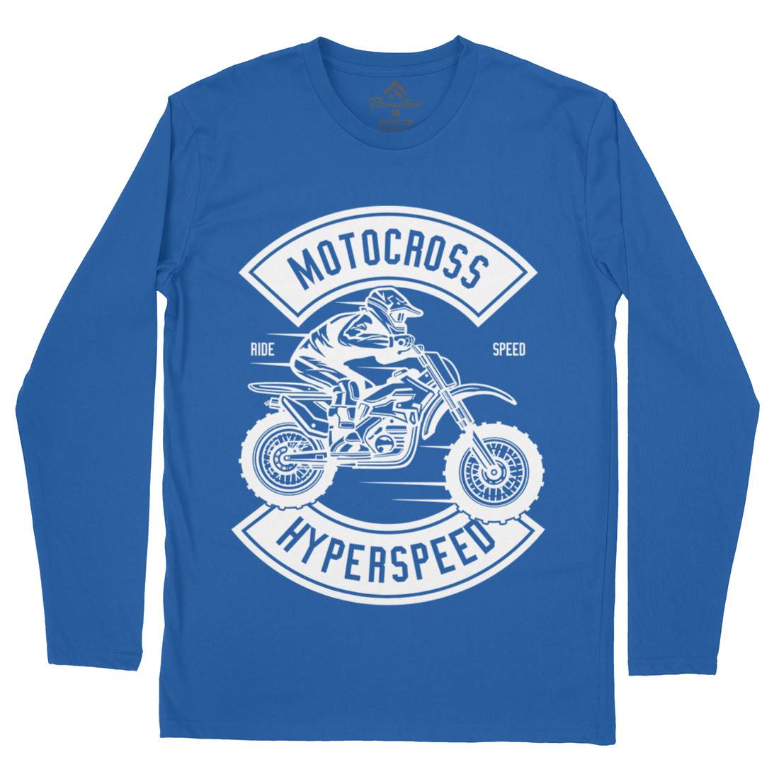 Motocross Hyperspeed Mens Long Sleeve T-Shirt Motorcycles B577
